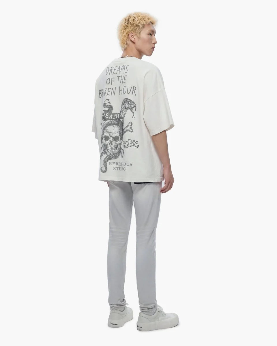 VALABASAS MR. FLEX SNOW GREY SKINNY JEANS