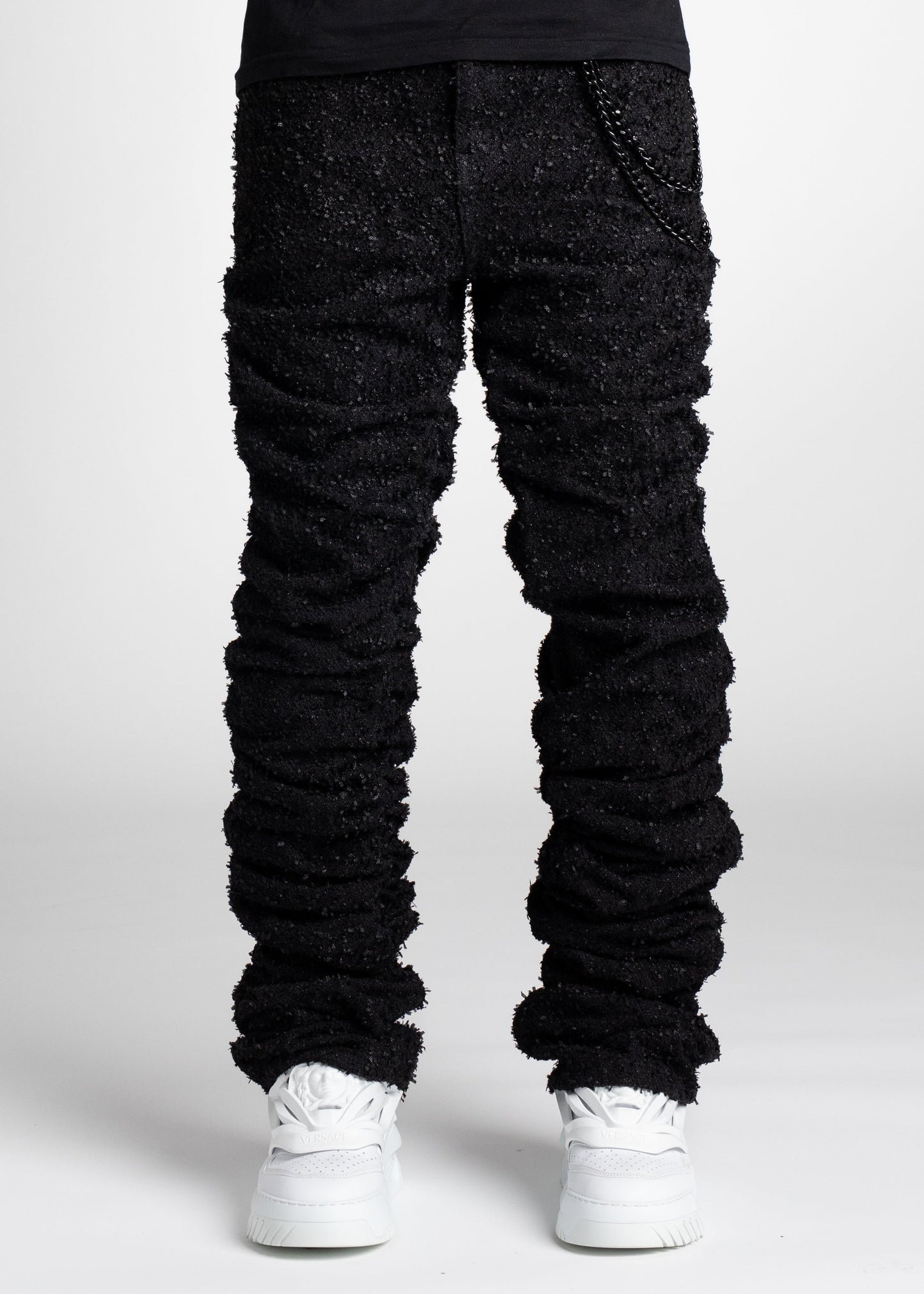 GUAPI -ALL BLACK SUPER STACKED DENIM -148ASSD