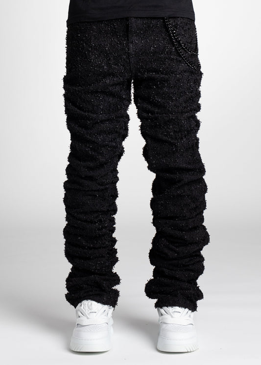 GUAPI -ALL BLACK SUPER STACKED DENIM -148ASSD