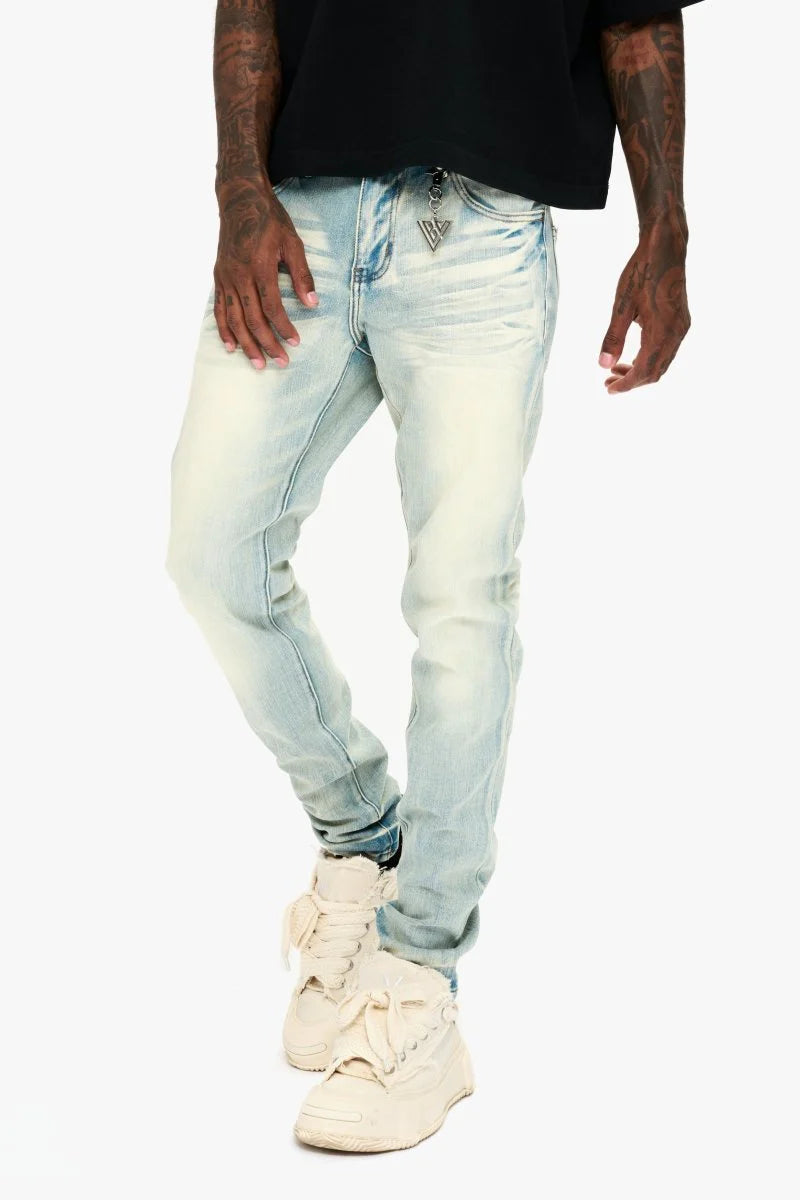 VALABASAS MR. SLIM JEAN LIGHT WASH