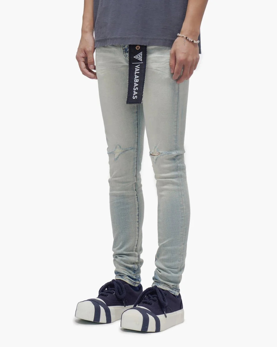 VALABASAS MR.CLEAN LIGHT WASH SKINNY JEANS