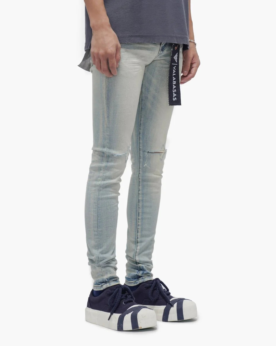 VALABASAS MR.CLEAN LIGHT WASH SKINNY JEANS