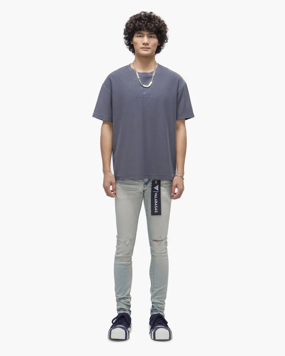 VALABASAS MR.CLEAN LIGHT WASH SKINNY JEANS