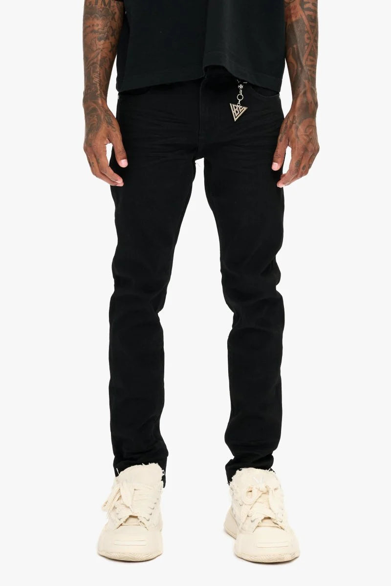 VALABASAS MR. SLIM JEAN JET BLACK