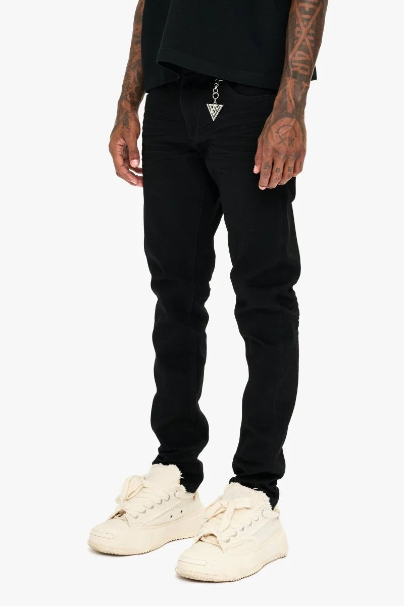VALABASAS MR. SLIM JEAN JET BLACK