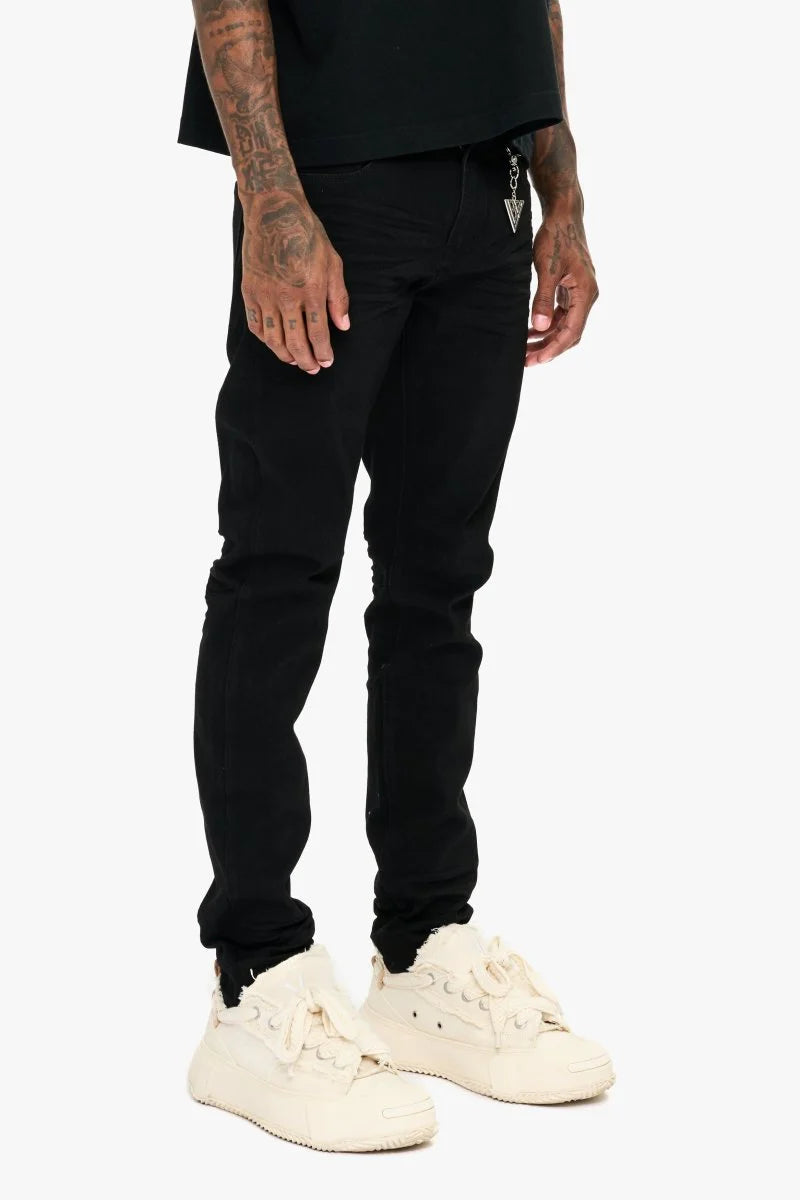 VALABASAS MR. SLIM JEAN JET BLACK