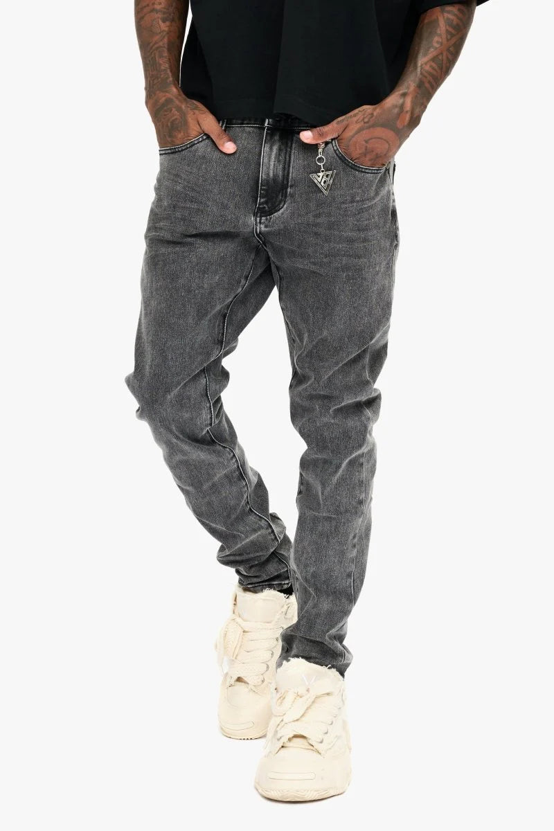 VALABASAS MR. SLIM JEAN GREY WASH