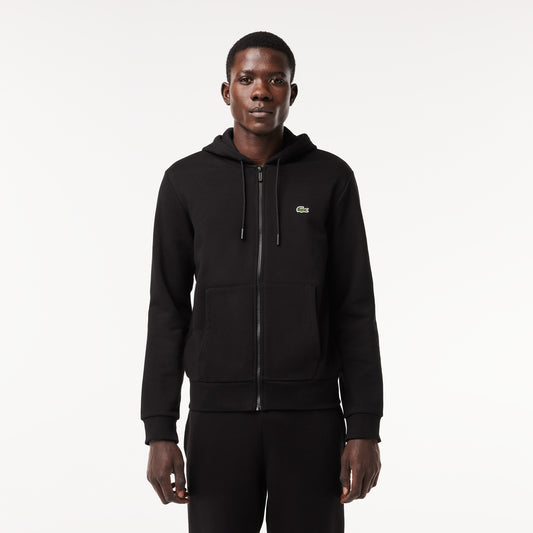 MEN'S FLEECE ZIP-UP HOODIE - LACOSTE - SH962651031