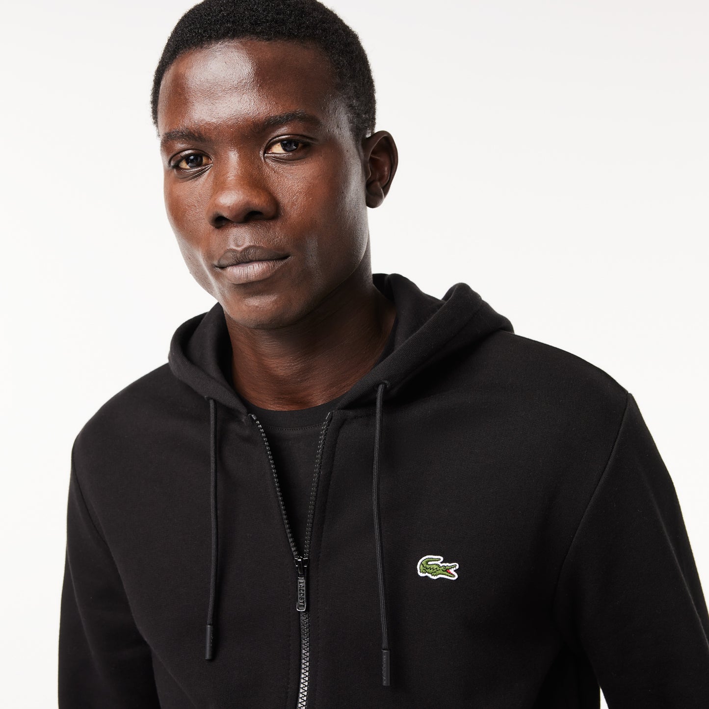 MEN'S FLEECE ZIP-UP HOODIE - LACOSTE - SH962651031