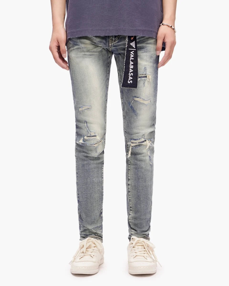 Valabasas SCIMITAR DARK BLUE WASH SKINNY JEANS-VLBS-VJ2-1056