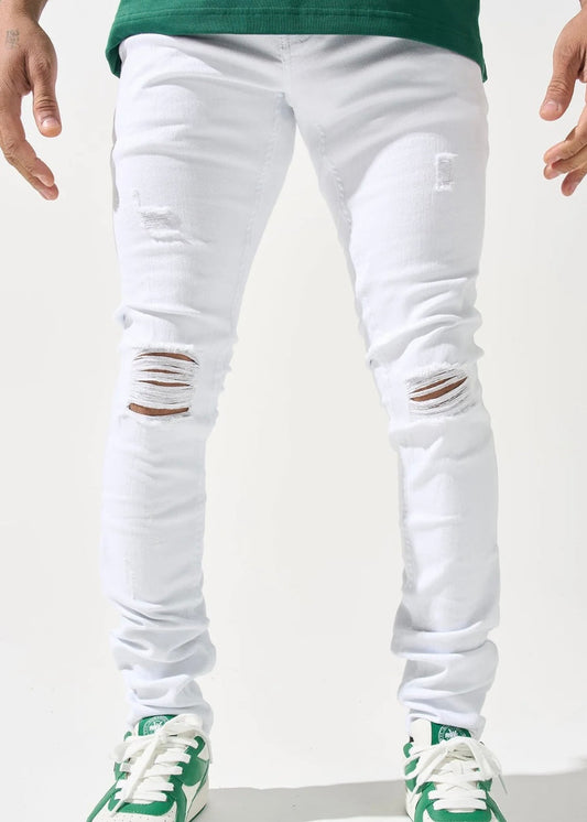 SERENEDE “EVEREST PEAK” WHITE JEANS