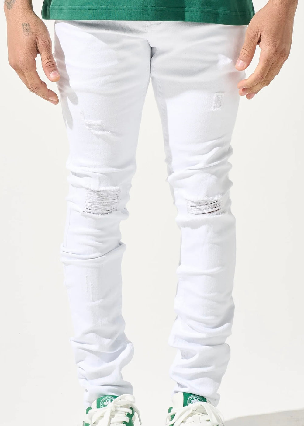 SERENEDE “EVEREST PEAK” WHITE JEANS