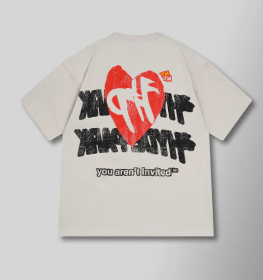 HYDE PARK- DOUBLE ARCH TEE - CREAM