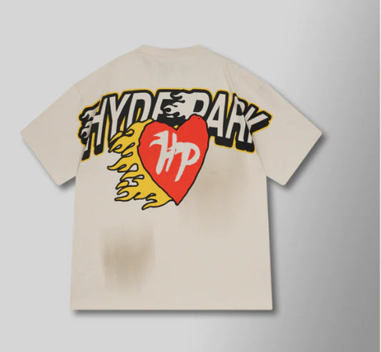 HYDEPARK- FIREBALL TEE - CREAM