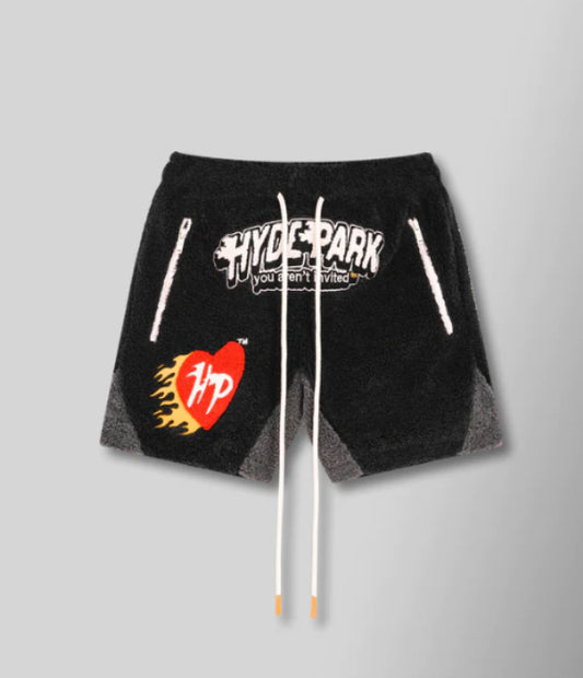 HYDEPARK- FIREBALL SHERPA SHORT - BLACK