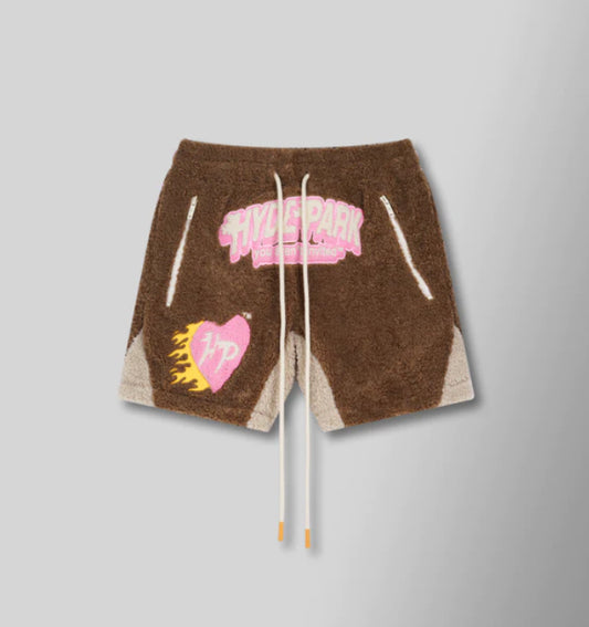HYDEPARK-HP FIREBALL SHERPA SHORT - KHAKI