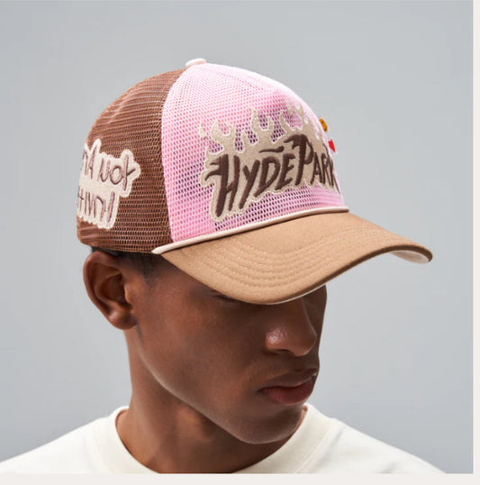 HYDEPARK-NOTHING BUT NET TRUCKER - PINK/BROWN
