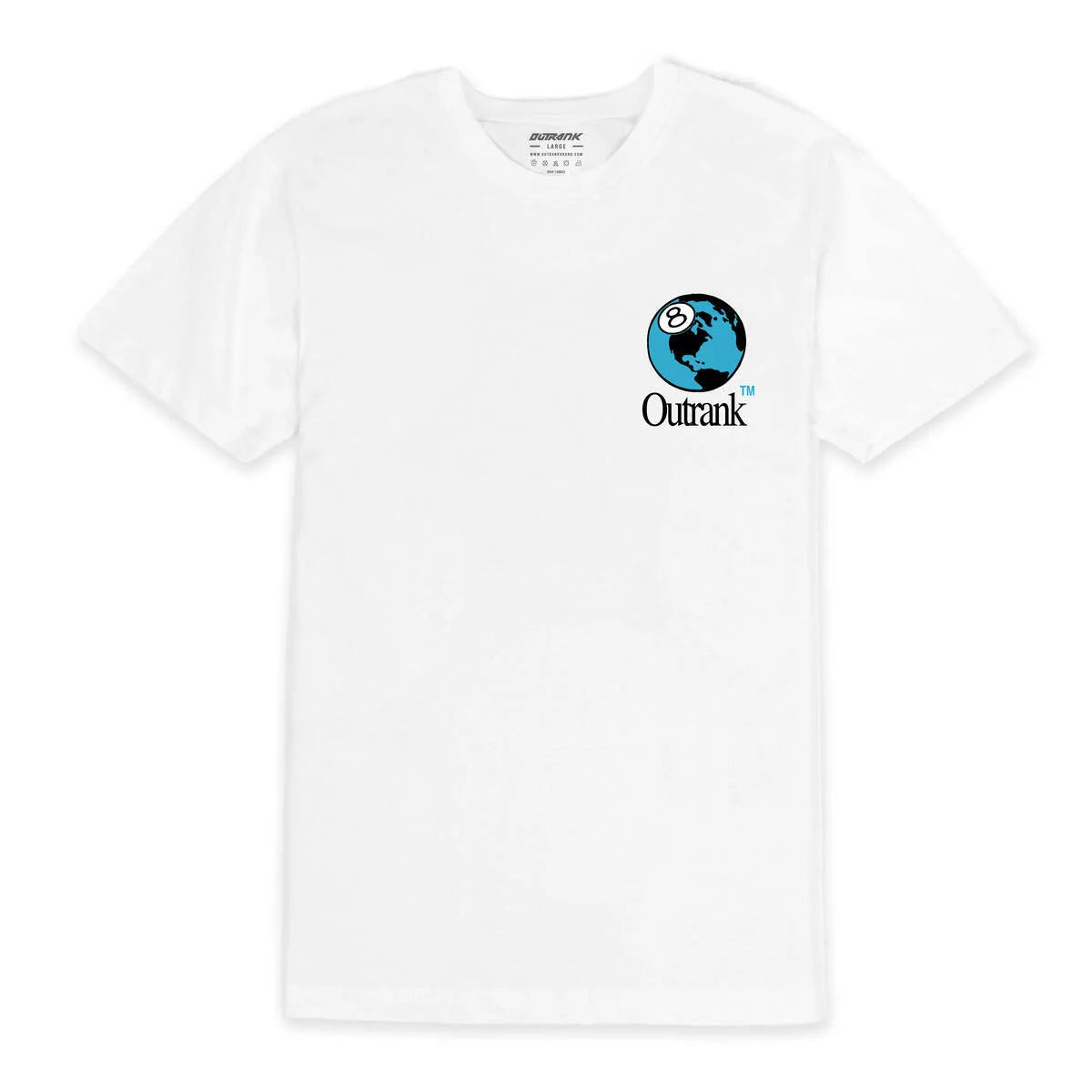 OUTRANK CALLING MY SHOTS WHITE TEE