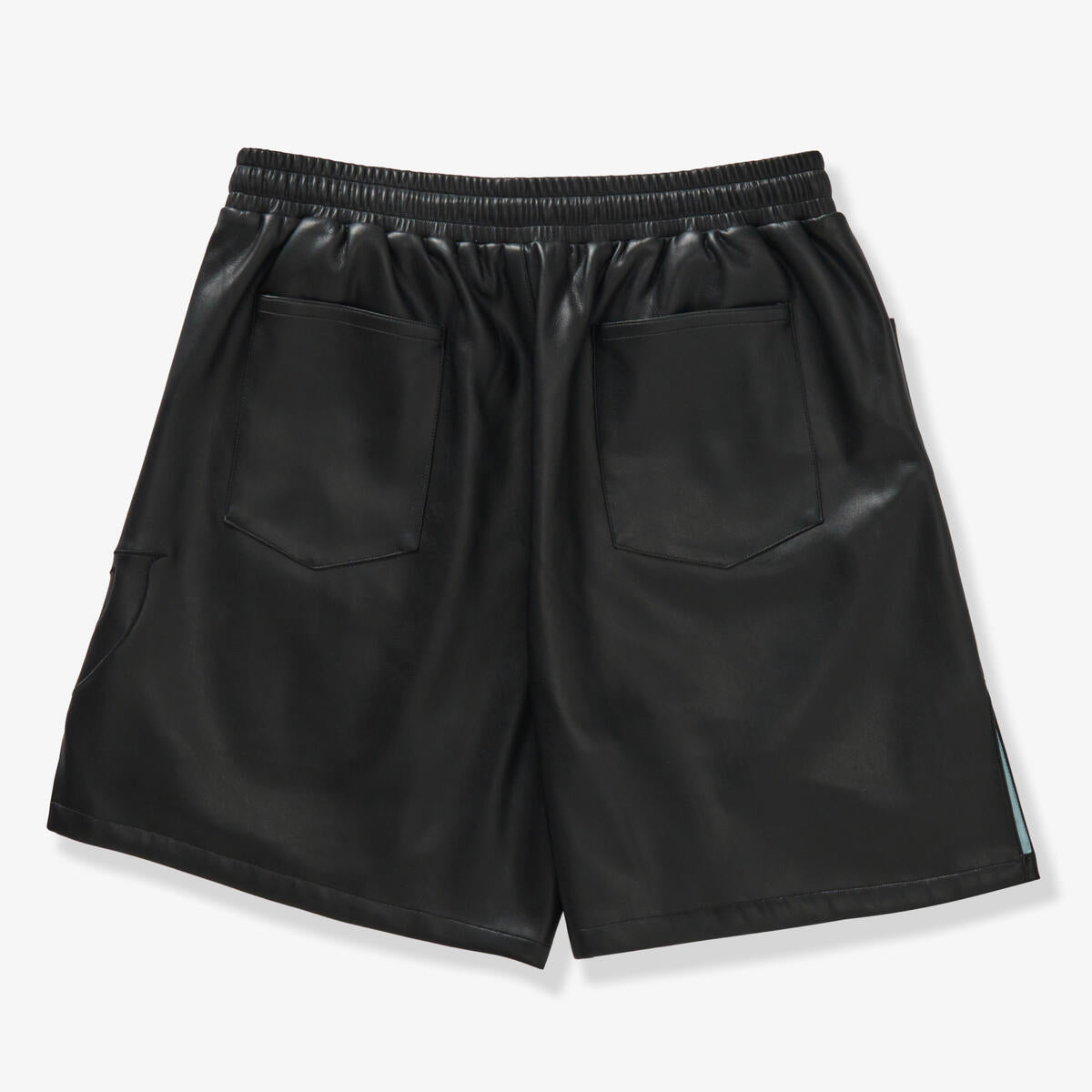 GALA-DELIRIOUS “LEATHER SHORTS BLACK-G-SP2-24-026