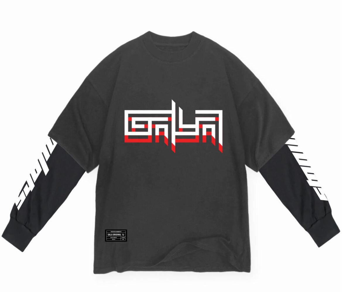 GALA-RED HEADACHE L/S TEE -G-SP2-24-009