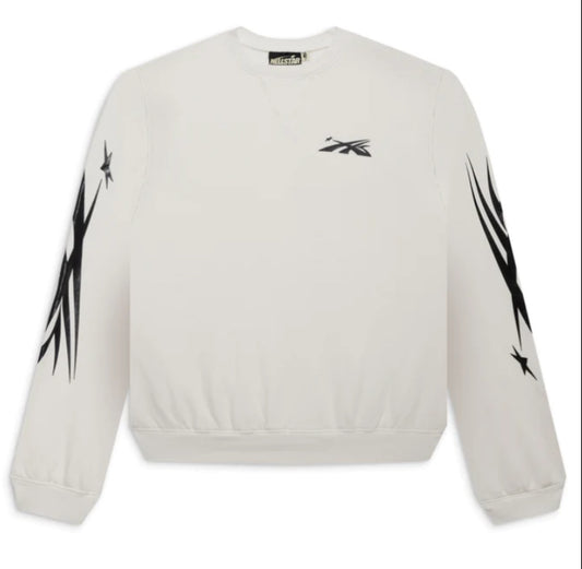 Hellstar Sports Crewneck (White) hs mini logo crew