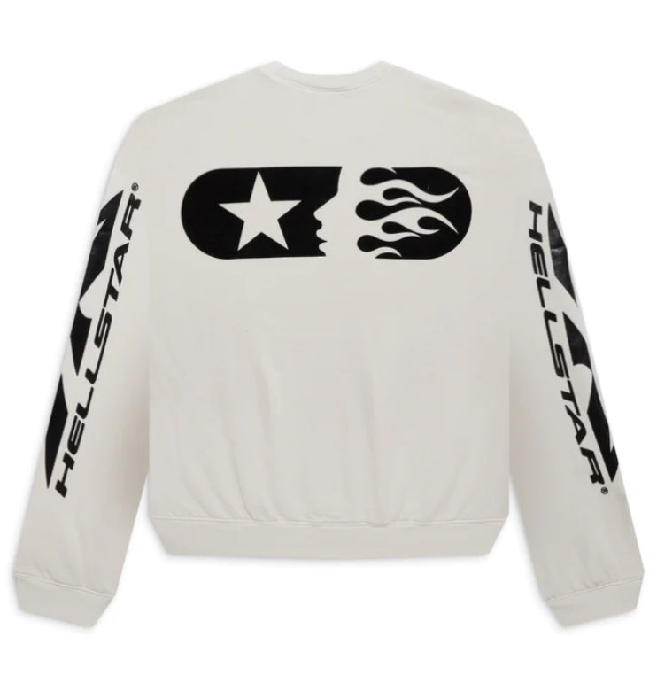 Hellstar Sports Crewneck (White) hs mini logo crew