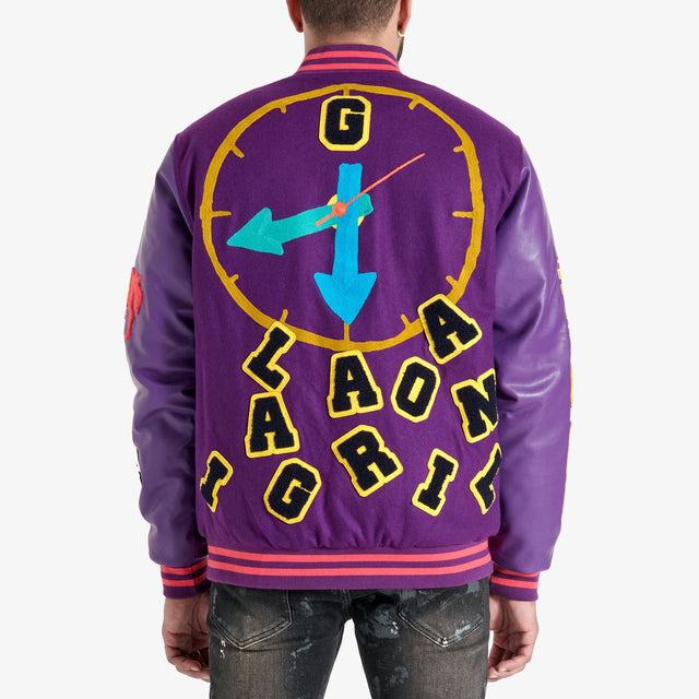 GALA IT'S COMPLICATED VARSITY JACKET (GRAPE/ECLIPSE)