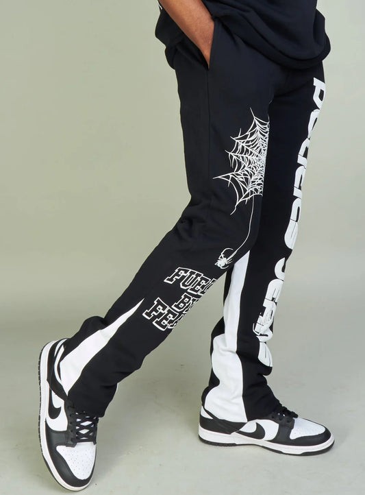 PLTX-Politics Sweatpants - Isaacs - Black And White - 701