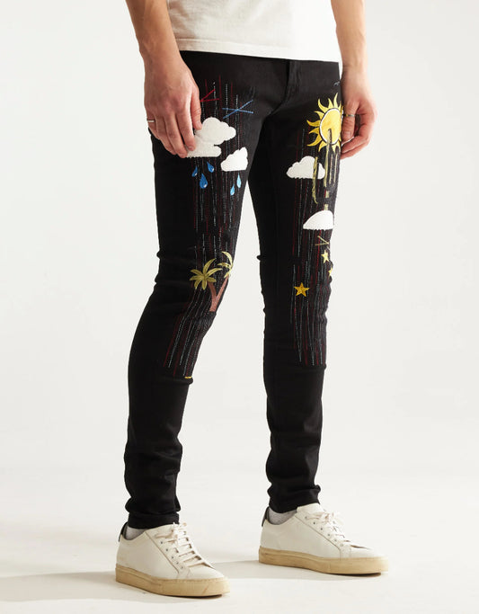 EMBELLISH  Indio Denim (Black) - EMBSP122-136