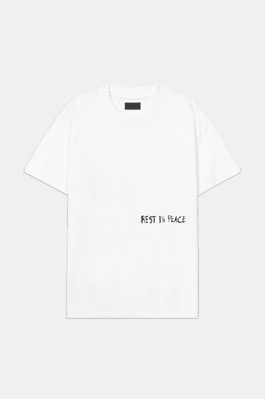 RTA LIAM TEE | WHITE R.I.P. CROSS