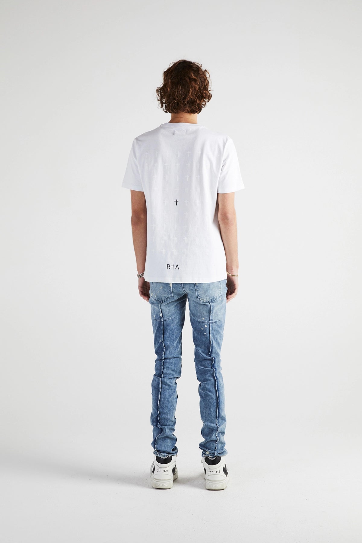 RTA LIAM TEE | WHITE R.I.P. CROSS