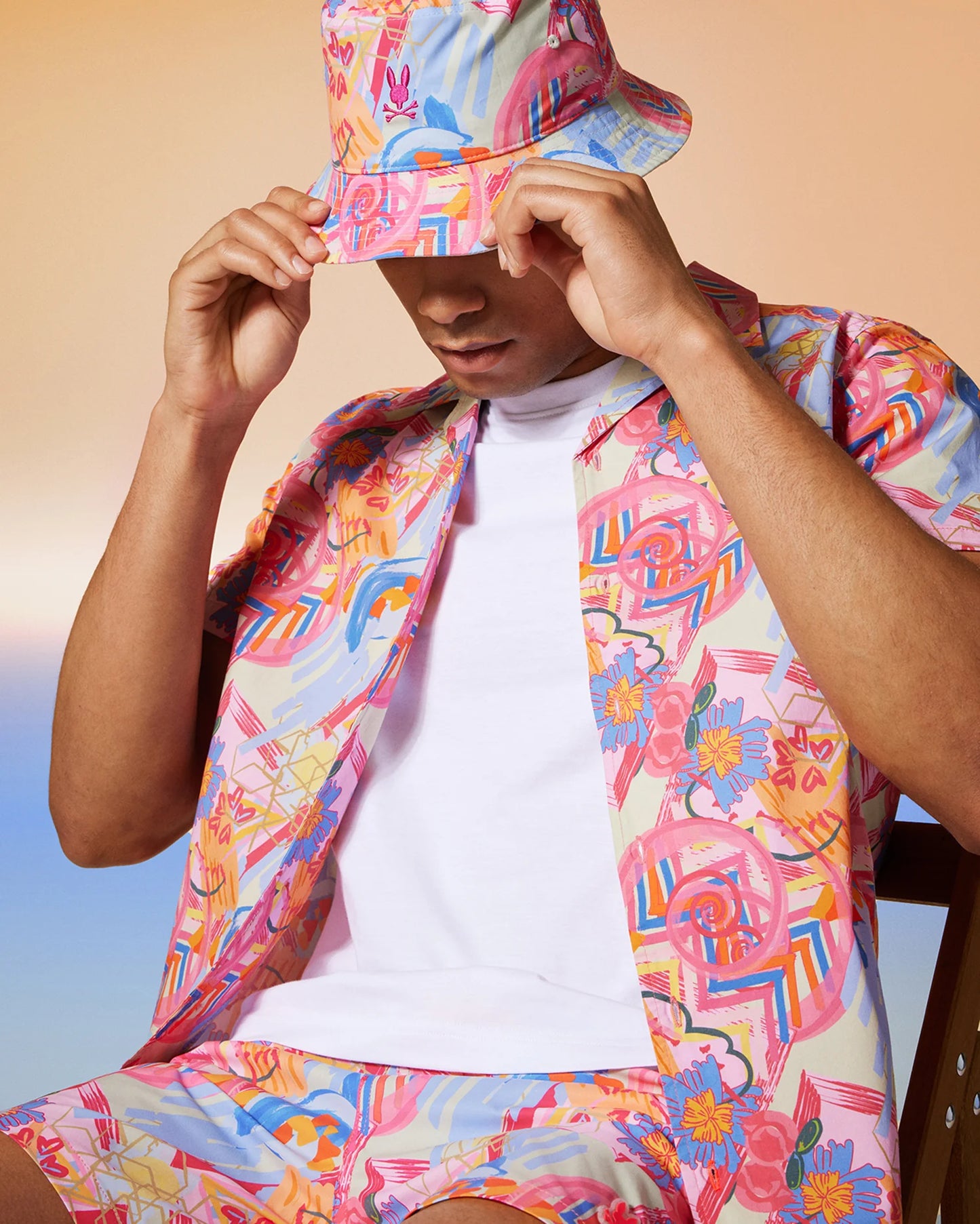 PSYCHOBUNY-Mens Benton All Over Print Shirt -B6Q354B200