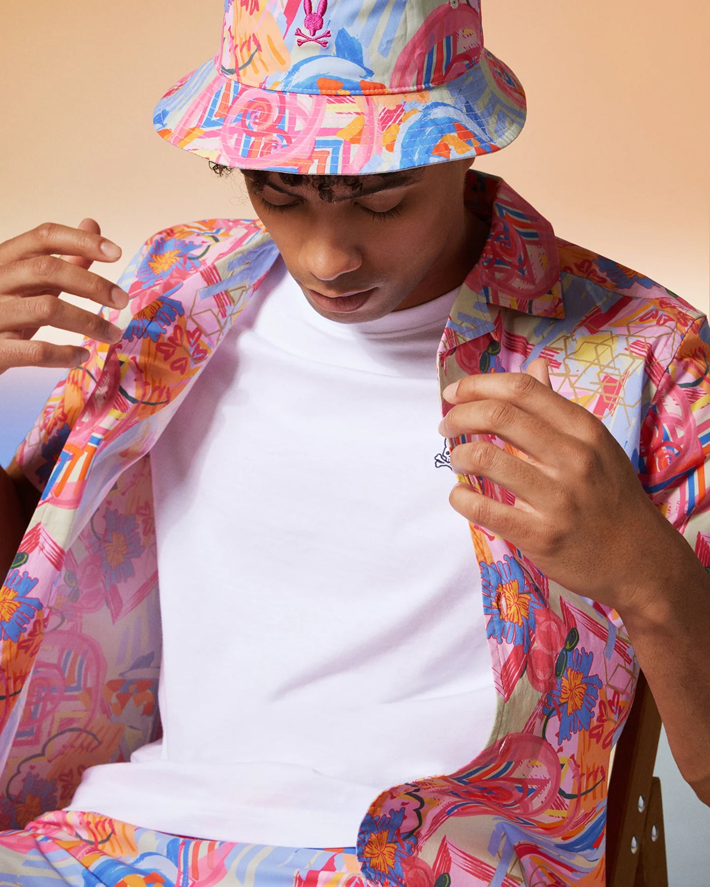 PSYCHOBUNY-Mens Benton All Over Print Shirt -B6Q354B200