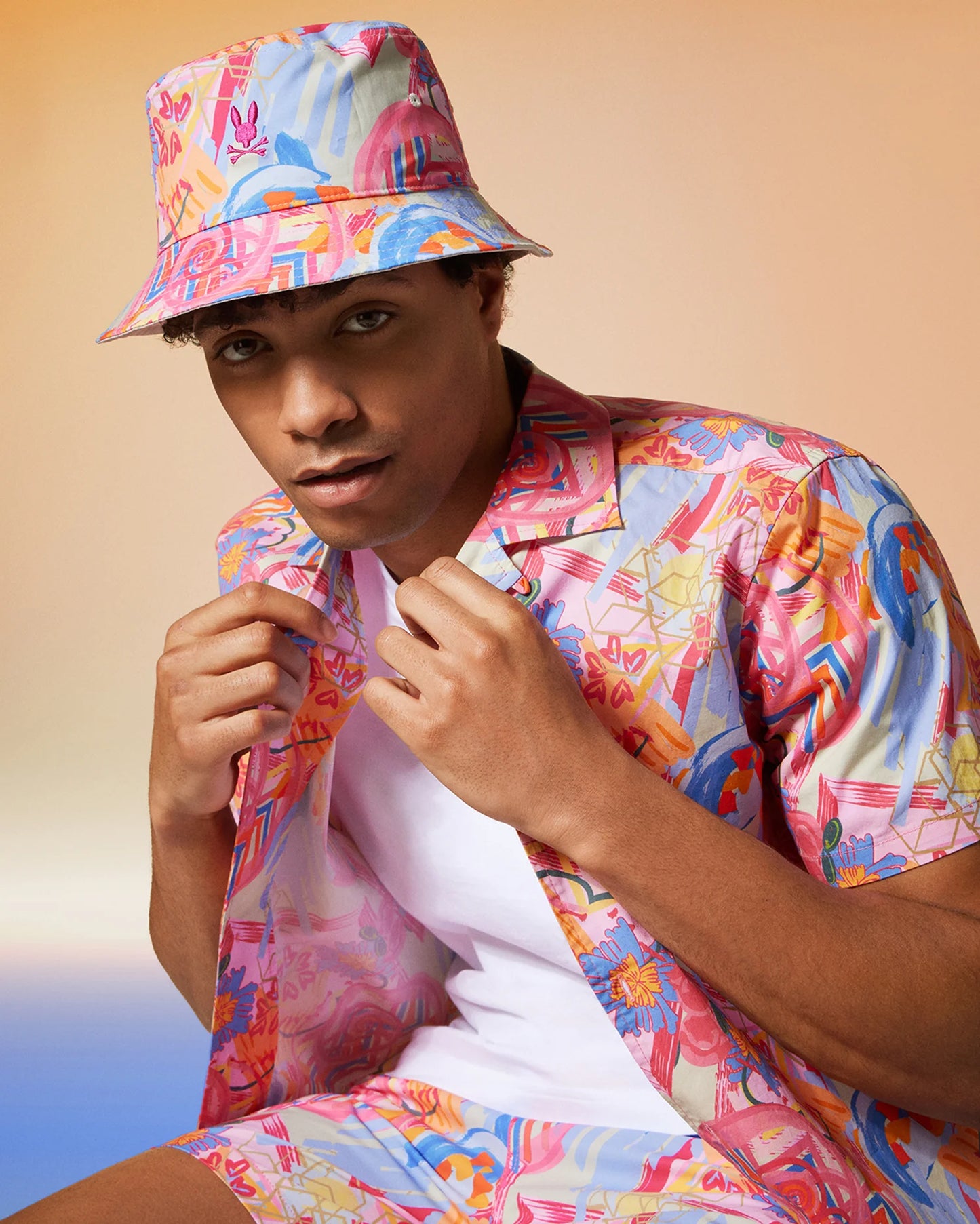 PSYCHOBUNY-Mens Benton All Over Print Shirt -B6Q354B200