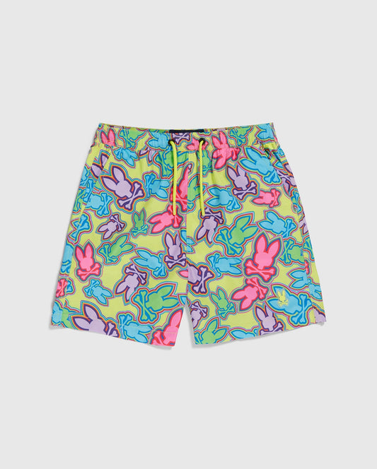 PSYCHOBUNNY-Kids Maybrook Lightweight Swim Trunk -B6W119B2SW