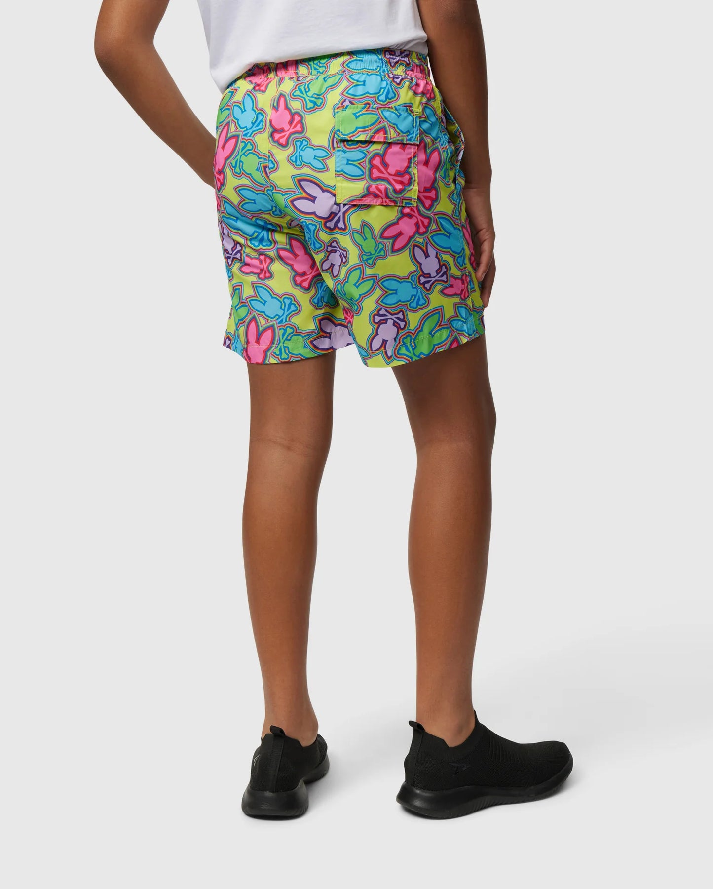 PSYCHOBUNNY-Kids Maybrook Lightweight Swim Trunk -B6W119B2SW