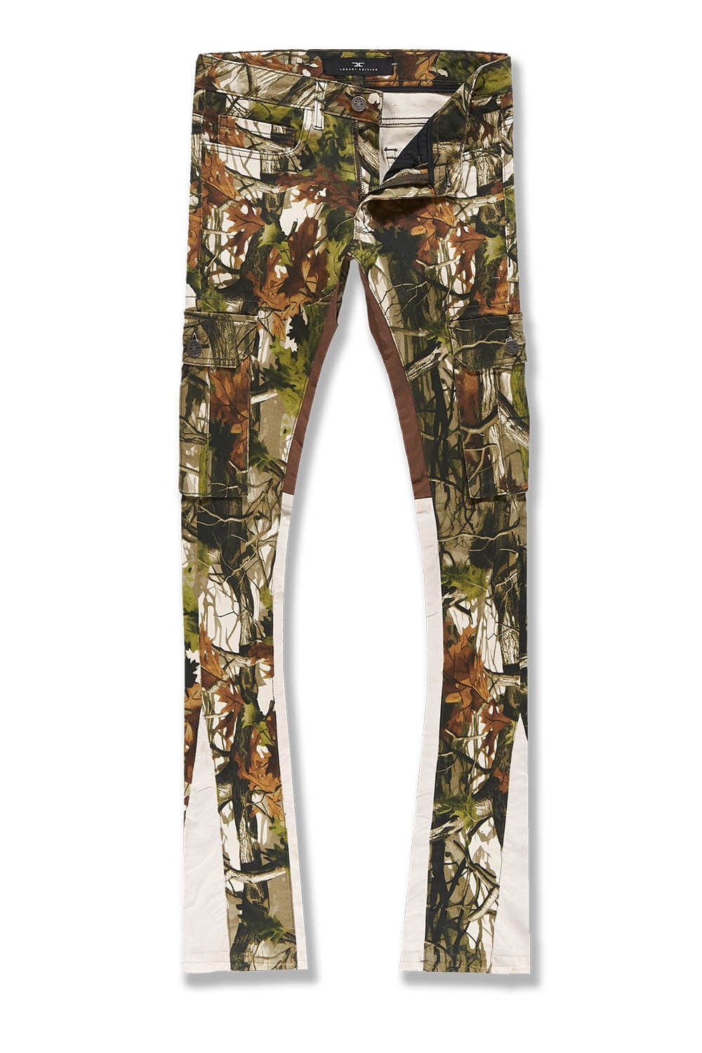 JORDAN CRAIG-KIDS STACKED CAMO CARGO DENIM (OAK)-JTF222C