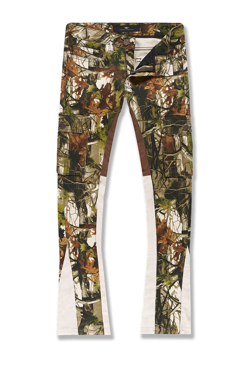 JORDAN CRAIG-KIDS STACKED CAMO CARGO DENIM (OAK)-JTF222C