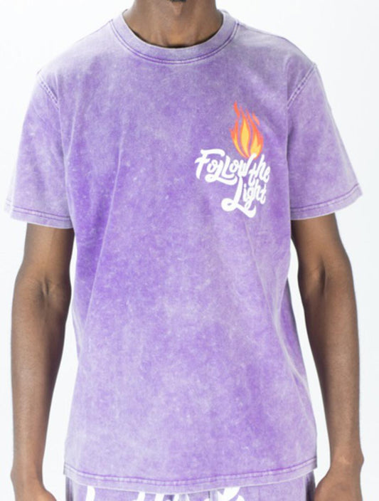 REBEL MINDS-ACID WASHED DARKNESS GRAPHIC TEE-141-169