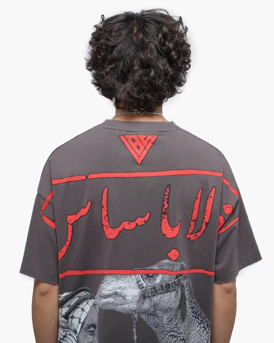 VALABASAS CAMEL GREY TEE