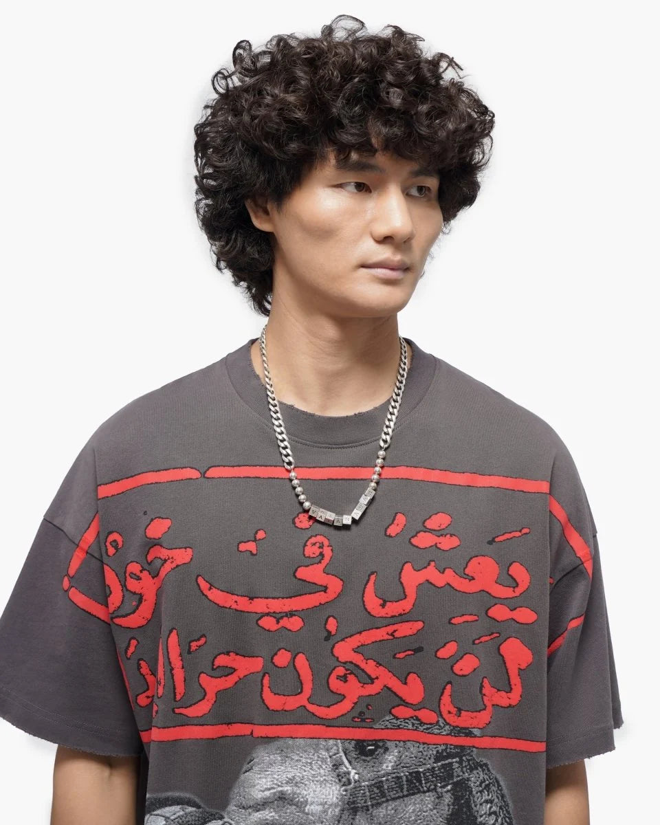 VALABASAS CAMEL GREY TEE