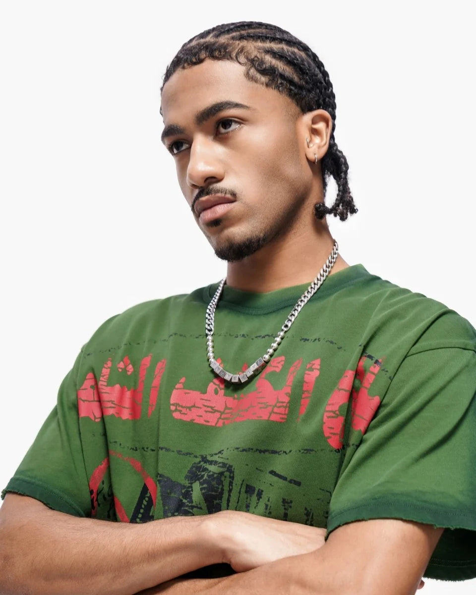 VALABASAS WEAPONS TEE GREEN