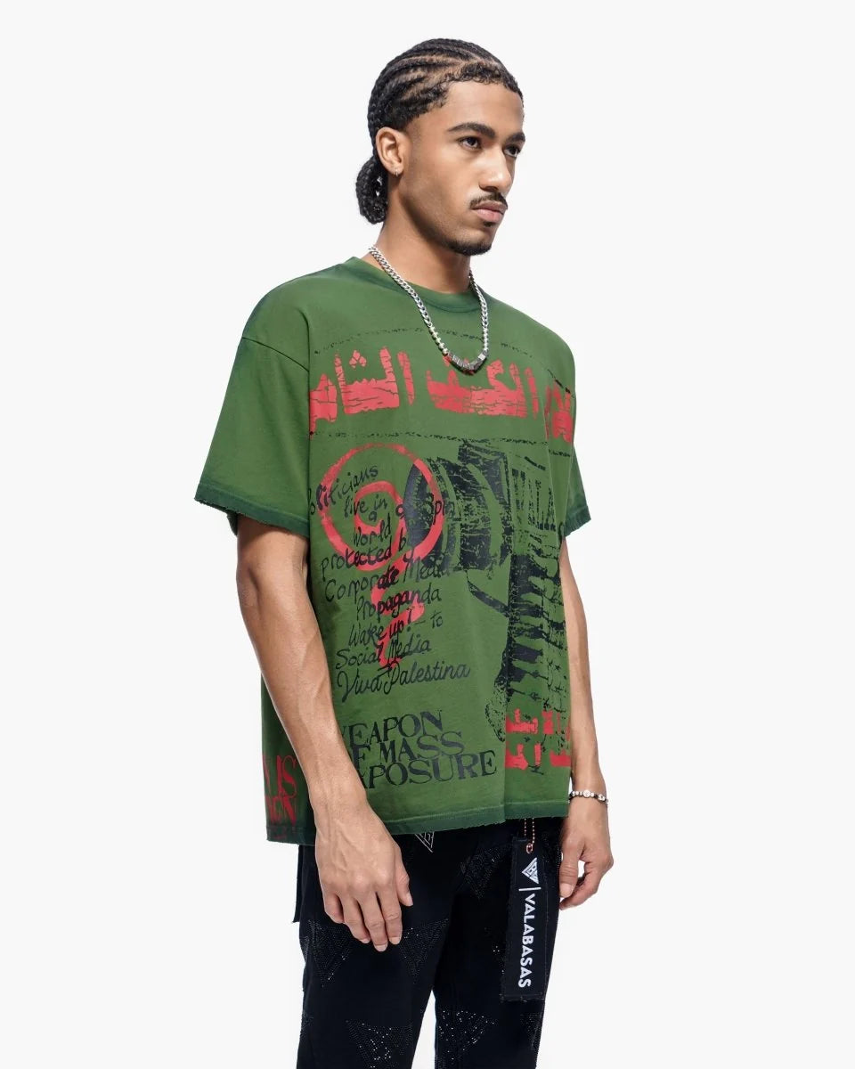 VALABASAS WEAPONS TEE GREEN