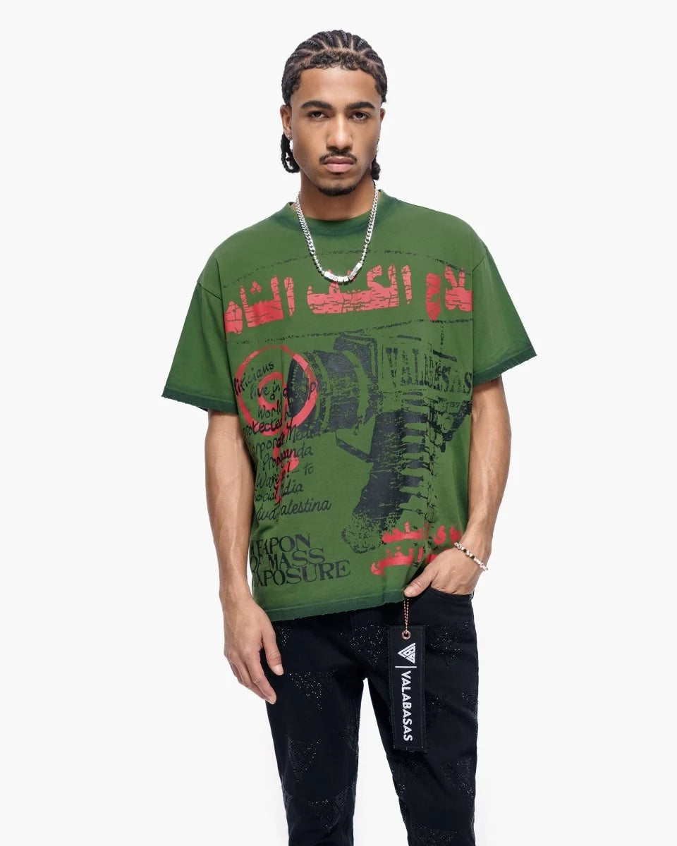 VALABASAS WEAPONS TEE GREEN