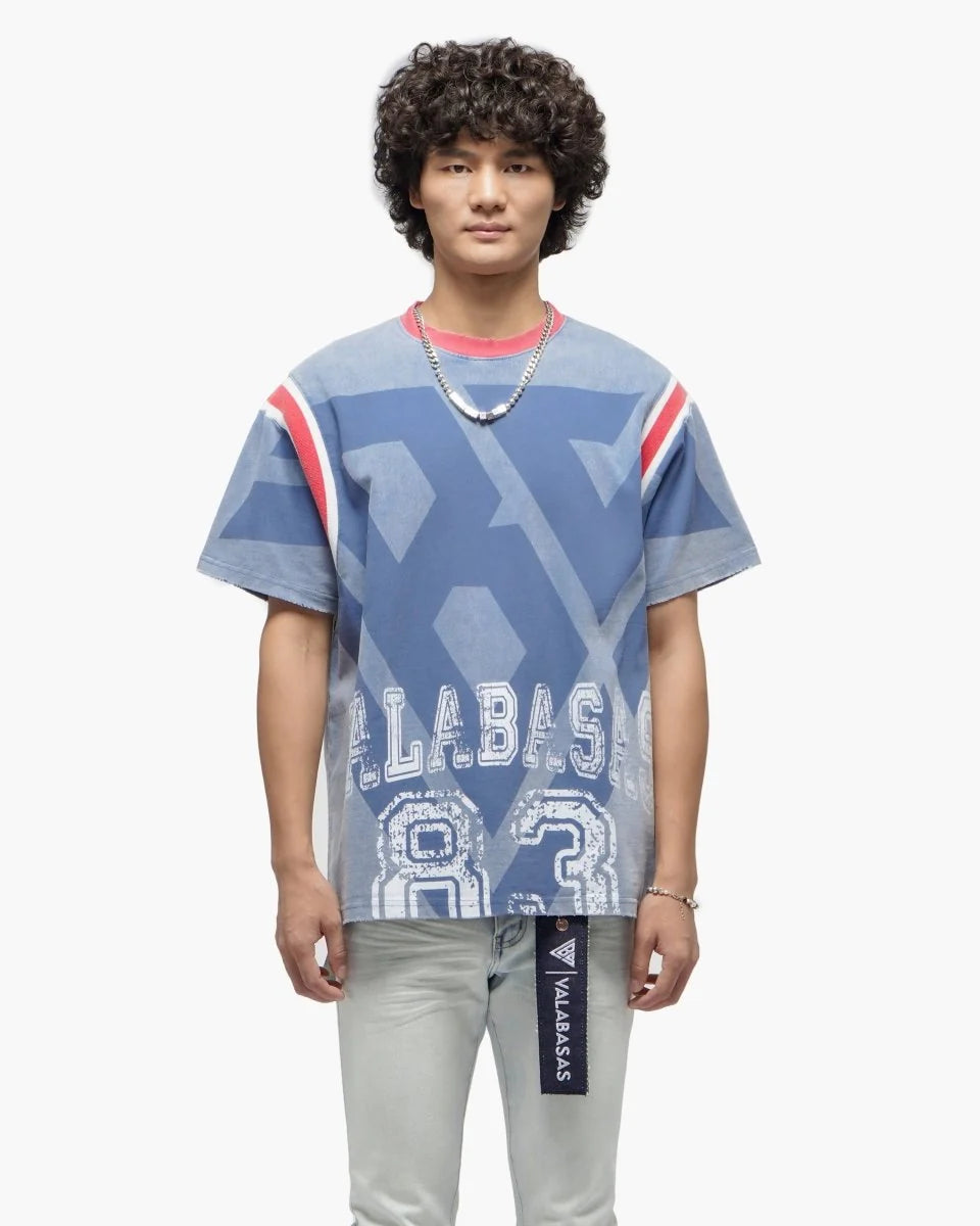 VALABASAS VLBS ATHLETICS VINTAGE BLUE TEE