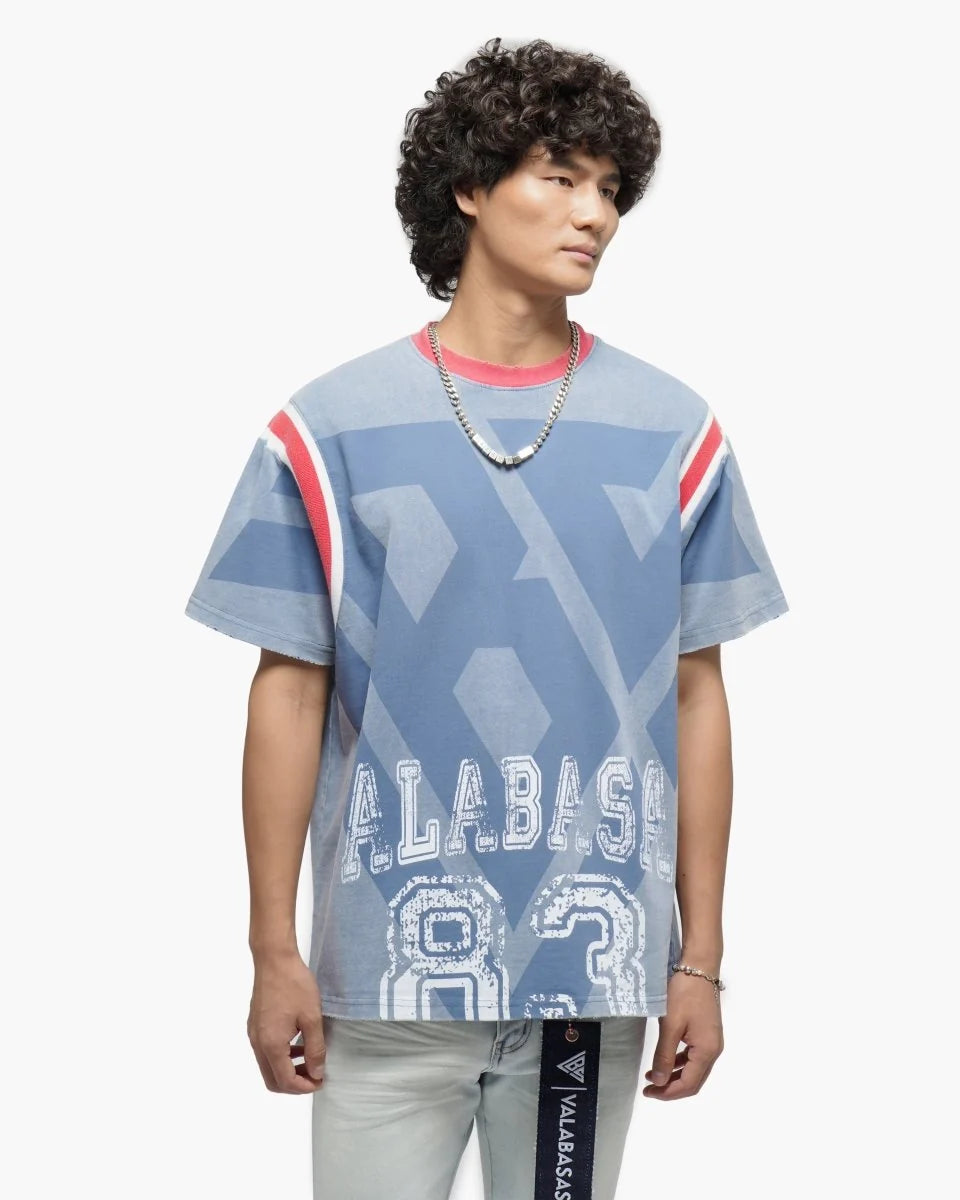 VALABASAS VLBS ATHLETICS VINTAGE BLUE TEE