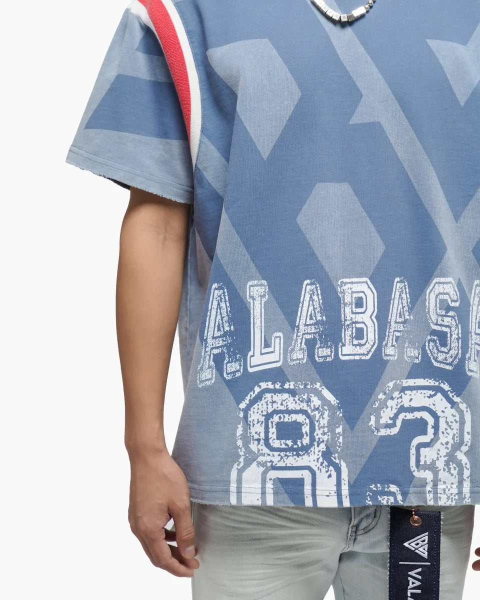 VALABASAS VLBS ATHLETICS VINTAGE BLUE TEE