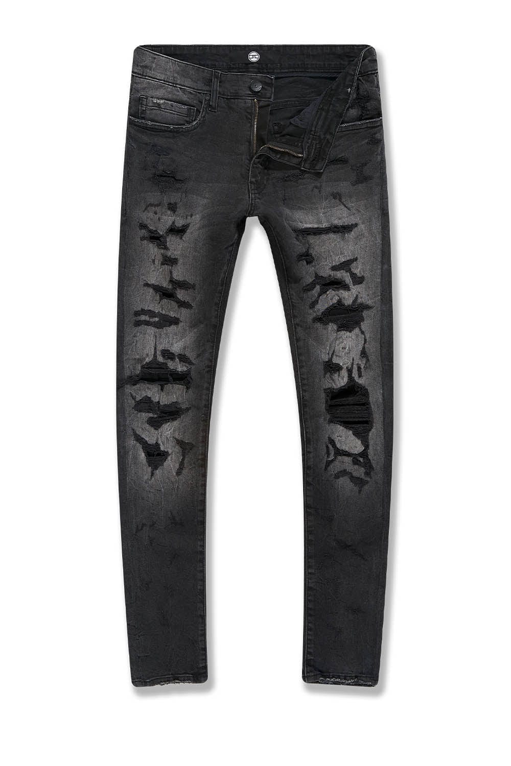 JORDANCRAIG-BIG MEN'S MARTIN ELMHURST DENIM (BLACK SHADOW)-JT1208