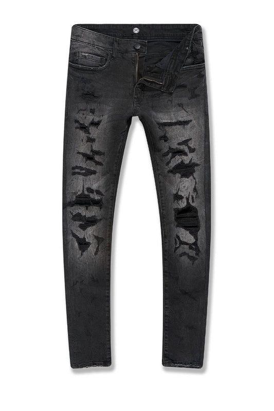 JORDANCRAIG-BIG MEN'S MARTIN ELMHURST DENIM (BLACK SHADOW)-JT1208