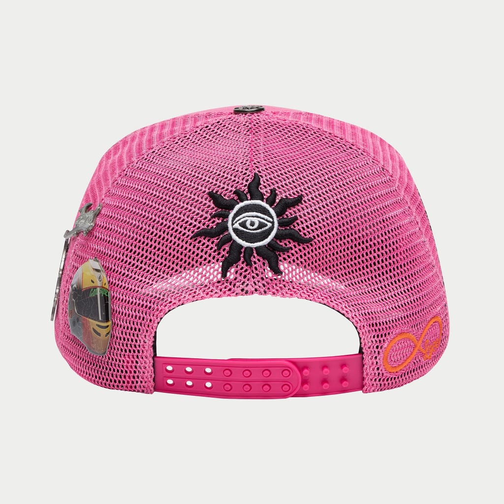 GODSPEED- Forever Trucker Hat (Fuchsia Washed)